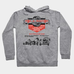 Defunct Pos-A-Traction Dragster Racing Tires Hoodie